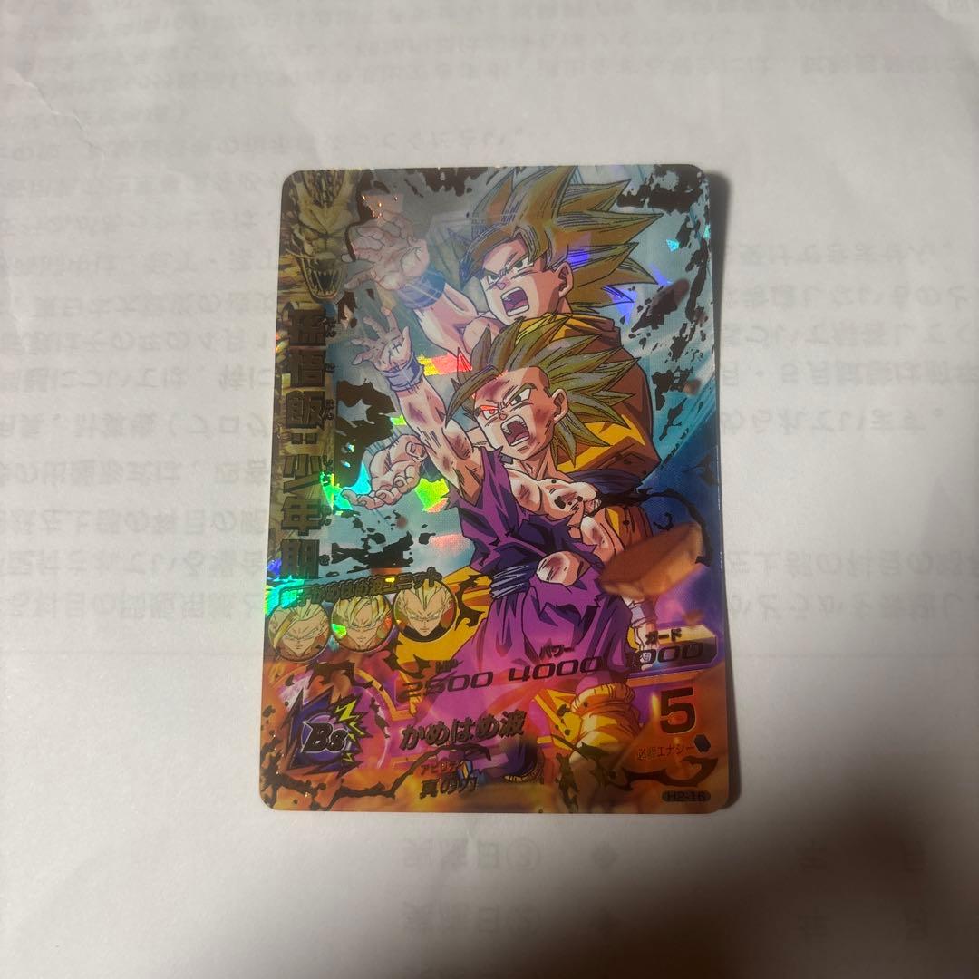 ドラゴンボールヒーローズ 孫悟飯 少年期 H2-16 旧弾