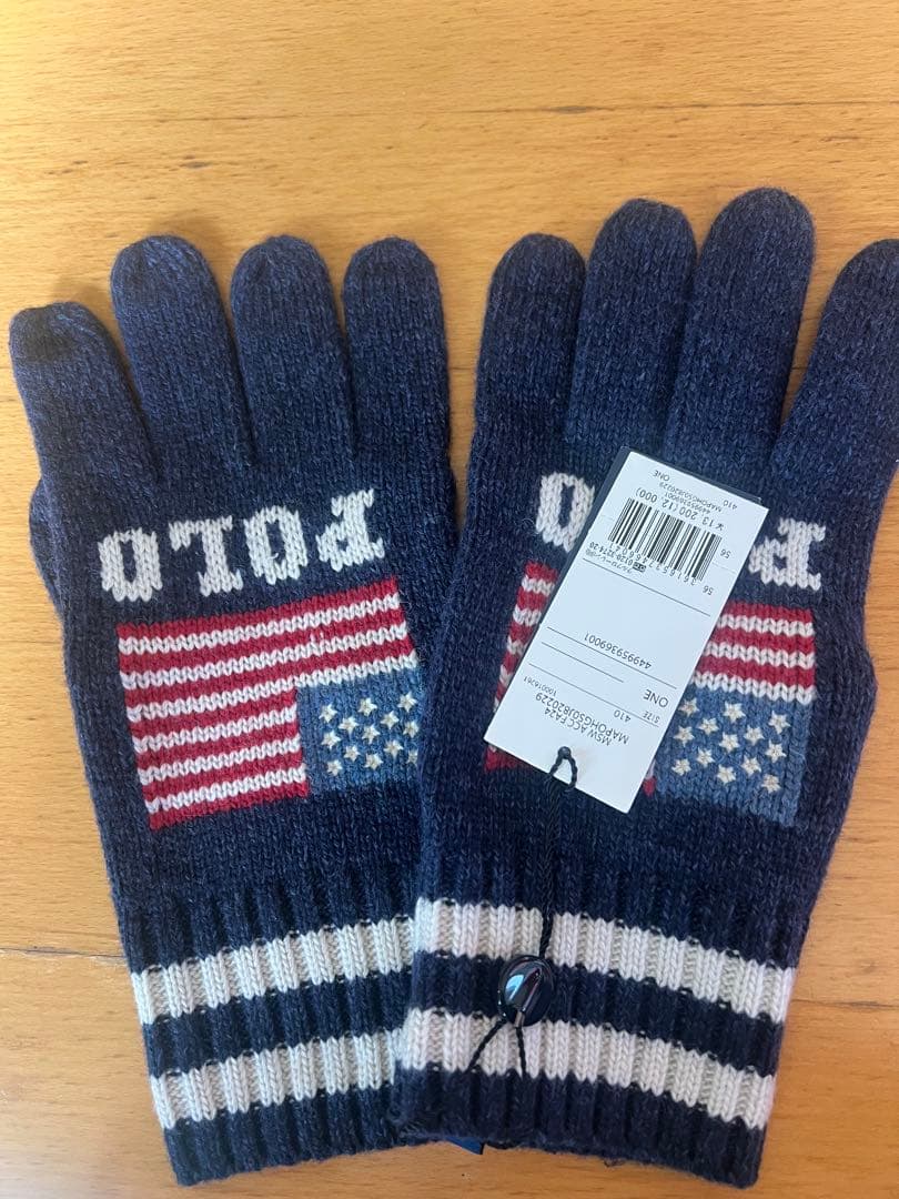 POLO RALPH LAUREN ネイビー手袋