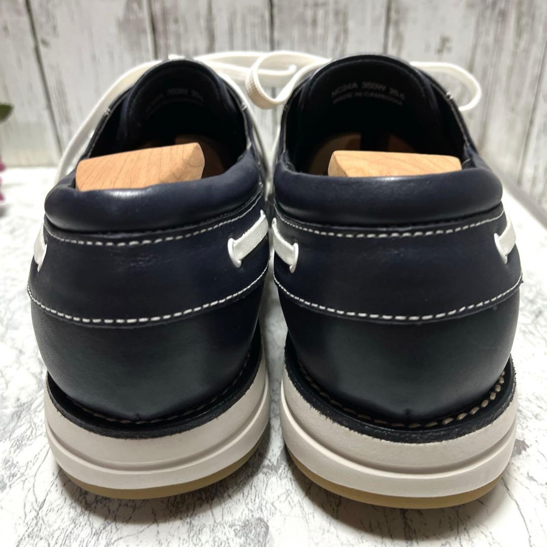 美品✨リーガルウオーカー 新作 モカシューズ デッキシューズ(25.5)ネイビー
