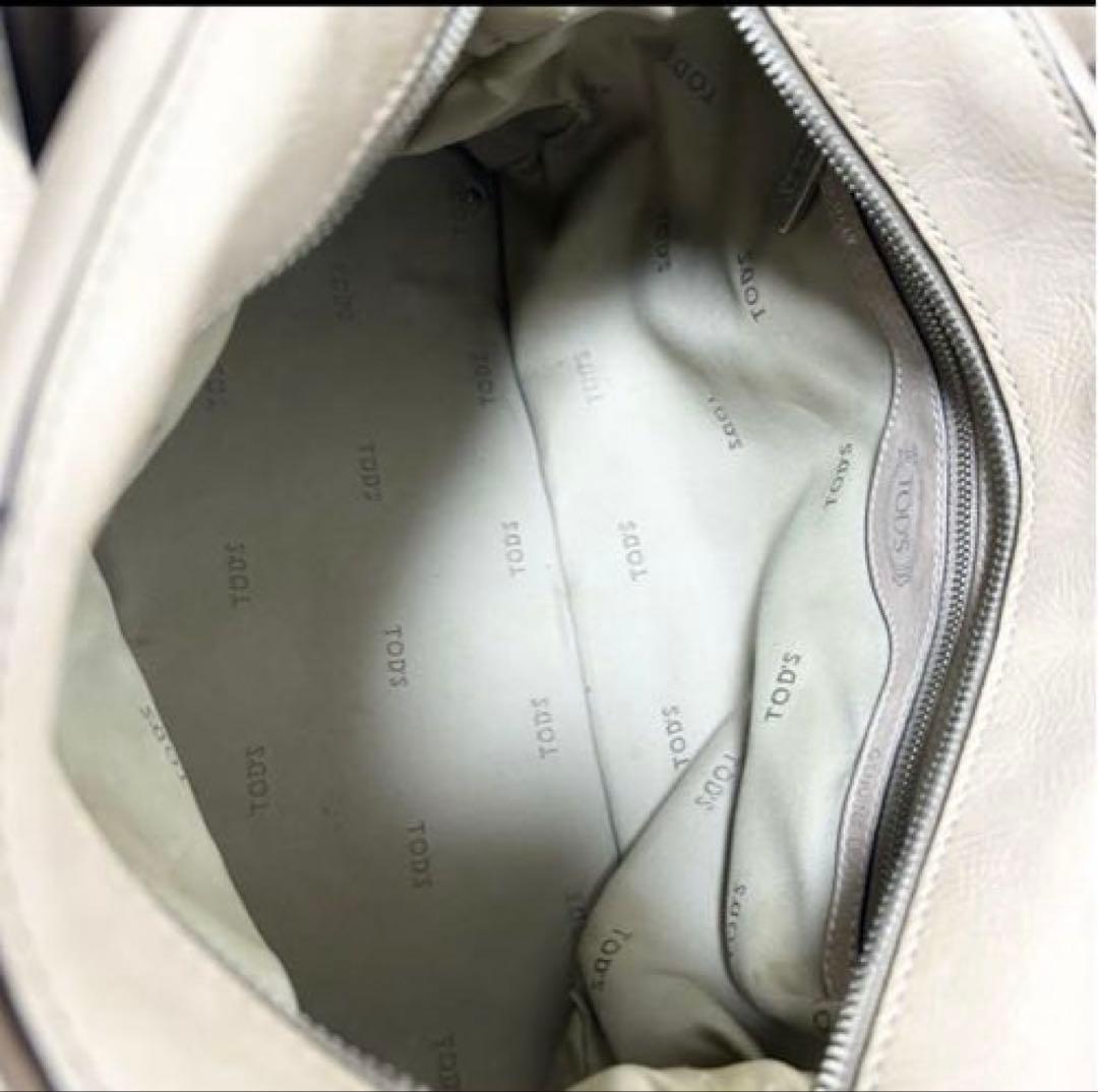 美品　トッズ　TOD'S Dスタイリングバッグ　ベージュ