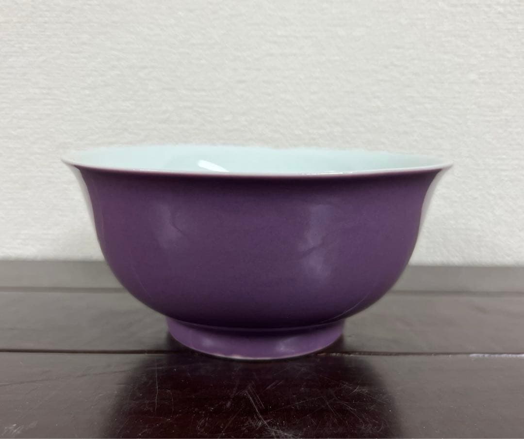 中国古美術/清時代茶碗【大清御膳房】在銘；XG022