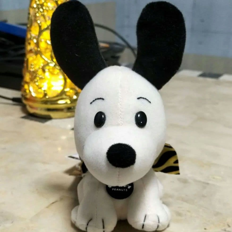 スヌーピーぬいぐるみ　レトロンズ 1950sヴィンテージ　トラ柄リボン 梅田限定