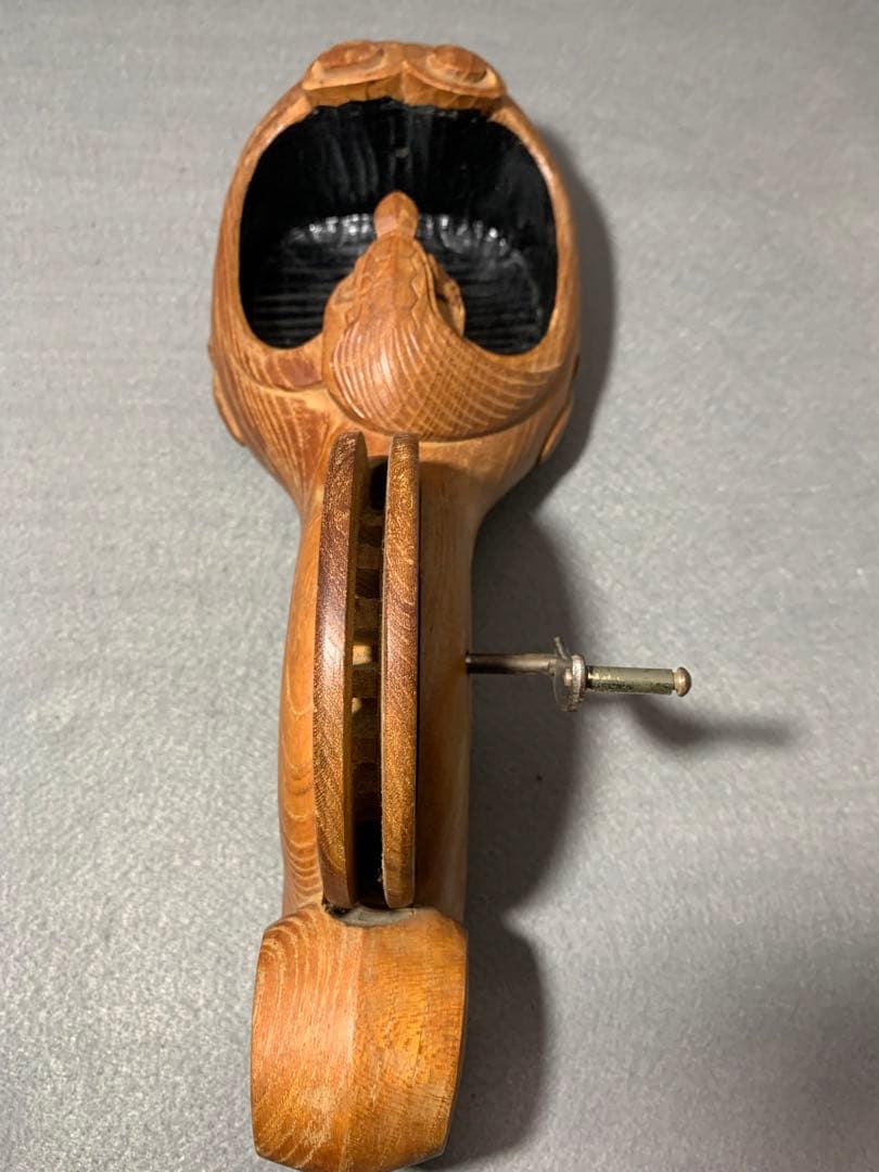 超貴重品 手作り アンチークコレクション 木製墨壺　280mm