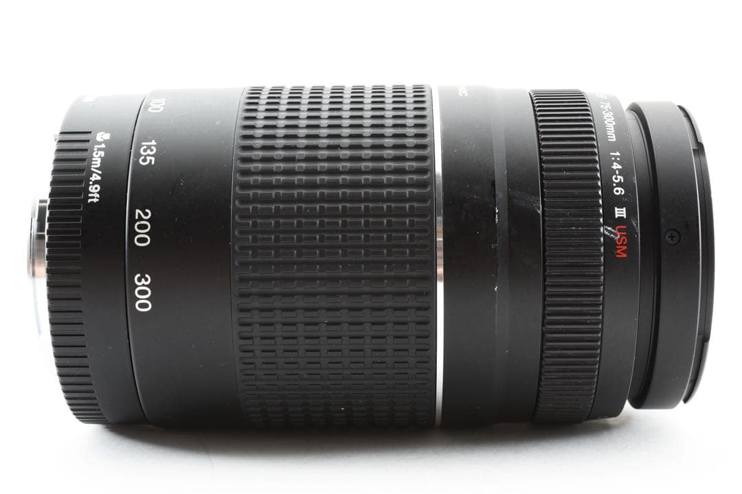 フード付/迫力の300㎜/望遠レンズ　Canon EF75-300㎜B