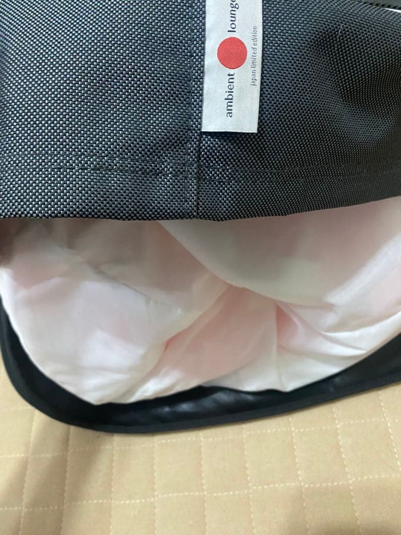 ambient lounge ファー付きクッション オーバル型