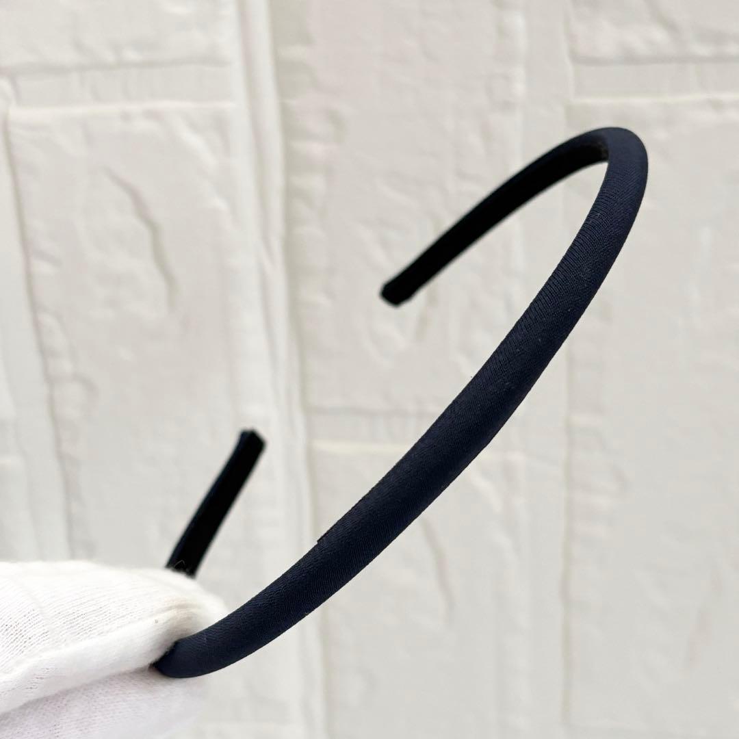 アレクサンドルドゥパリ　カチューシャ　ネイビー　1cm TIMELESS