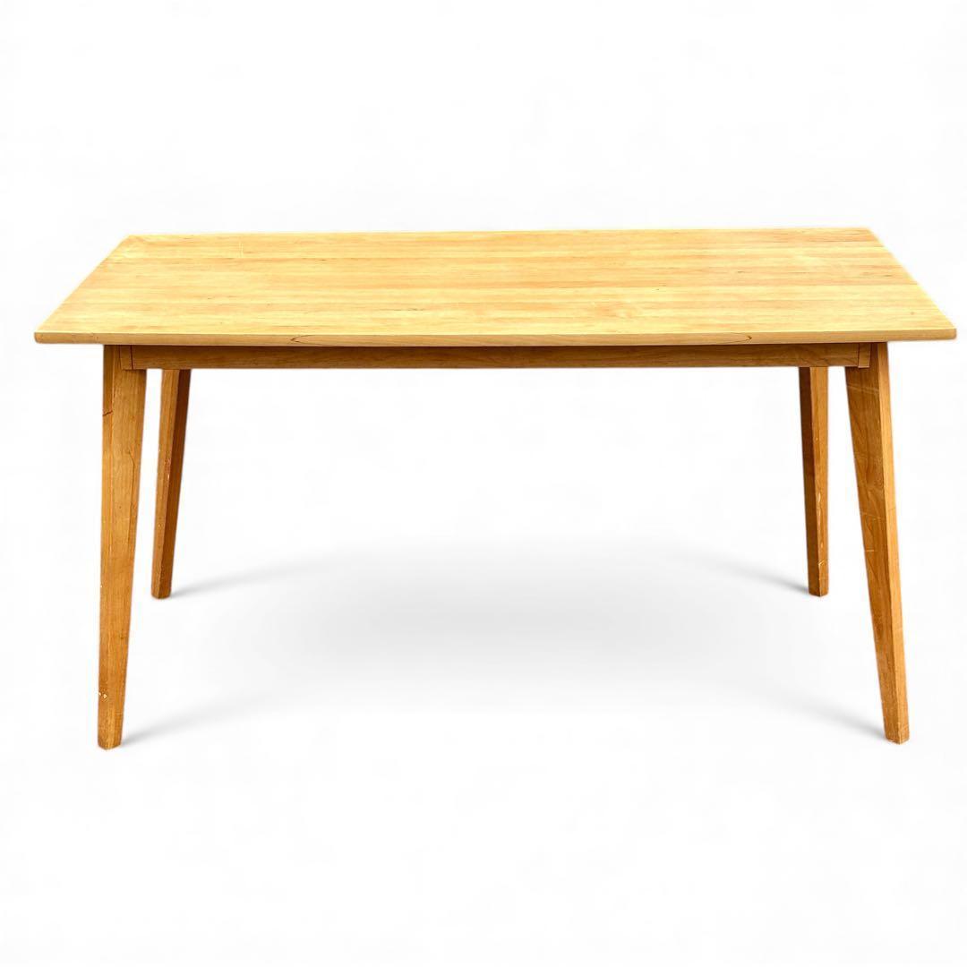 モモナチュラル VIBO アルダー材 天然木 北欧風 ダイニングテーブル