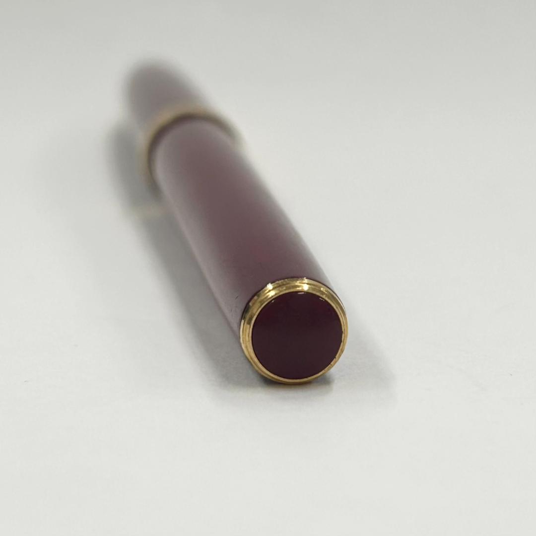 PLATINAM　プラチナ　万年筆　ペン先18K　えんじ色×ゴールド　キャップ式