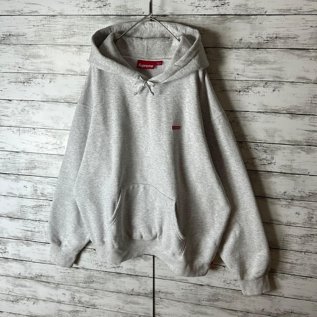 3809M【人気デザイン】シュプリーム☆スモールボックスロゴ パーカー 24FW