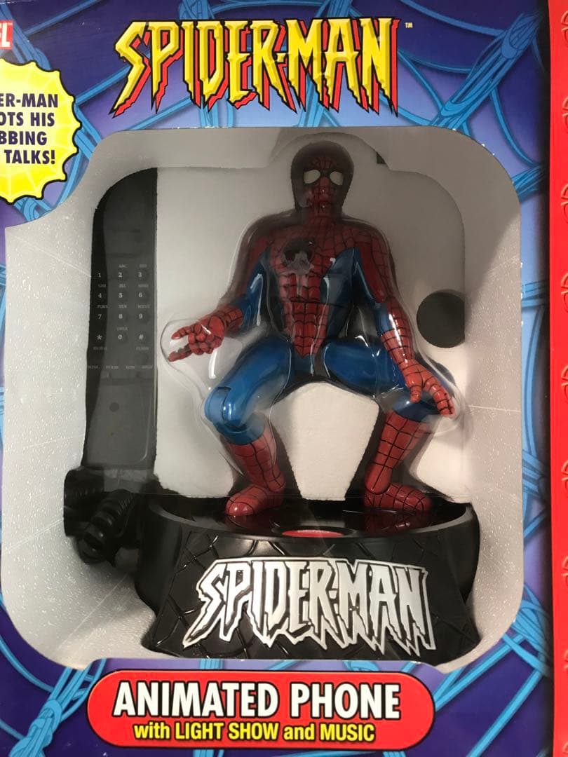 MARVEL スパイダーマン ANIMATED PHONE 電話器 フィギュア
