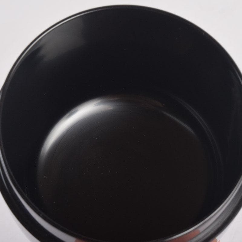 茶道具　山中塗　中村宗悦作　月に雁蒔絵　中棗　共箱　V　8376