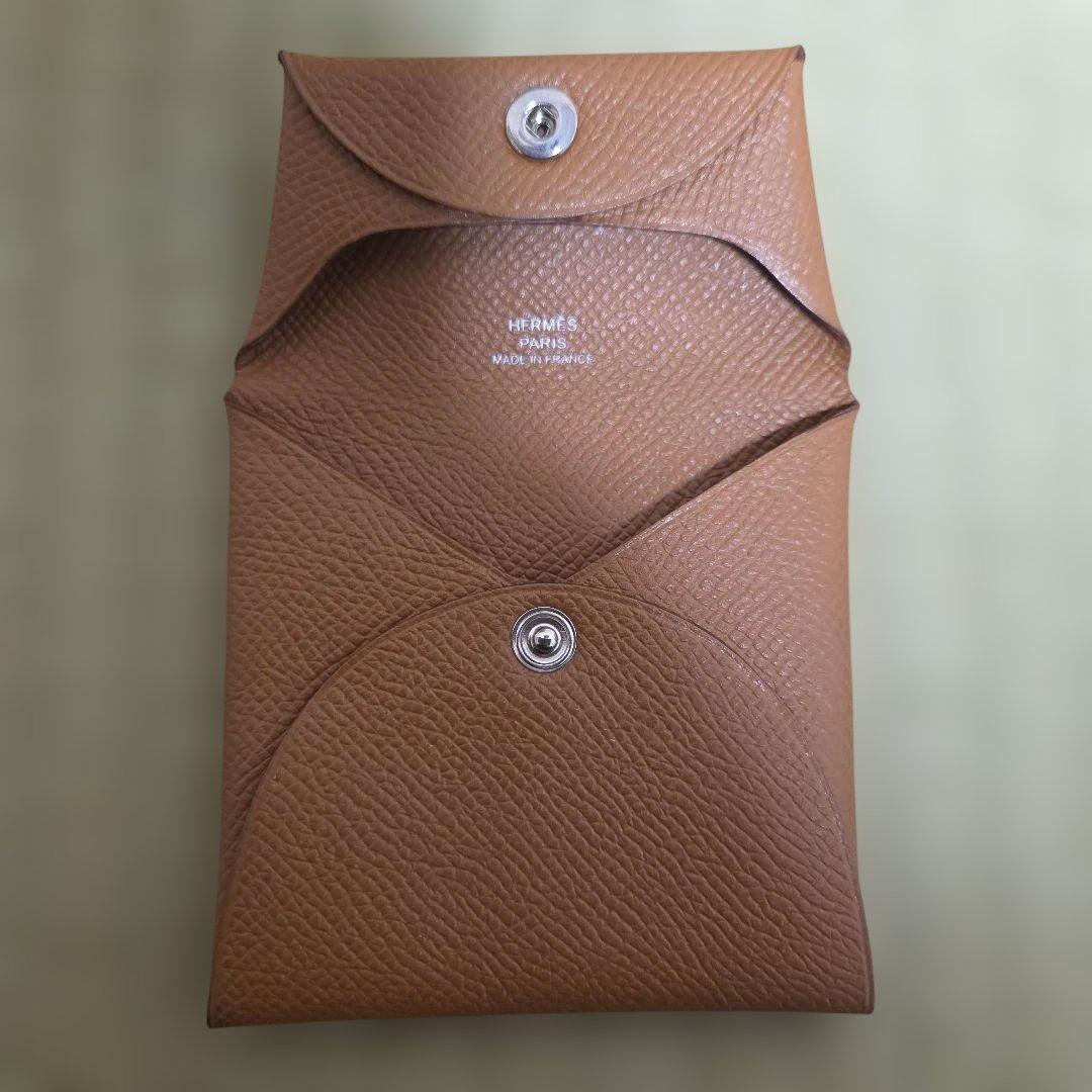 未使用近 HERMES バスティア エプソン ゴールド X刻印 ケース