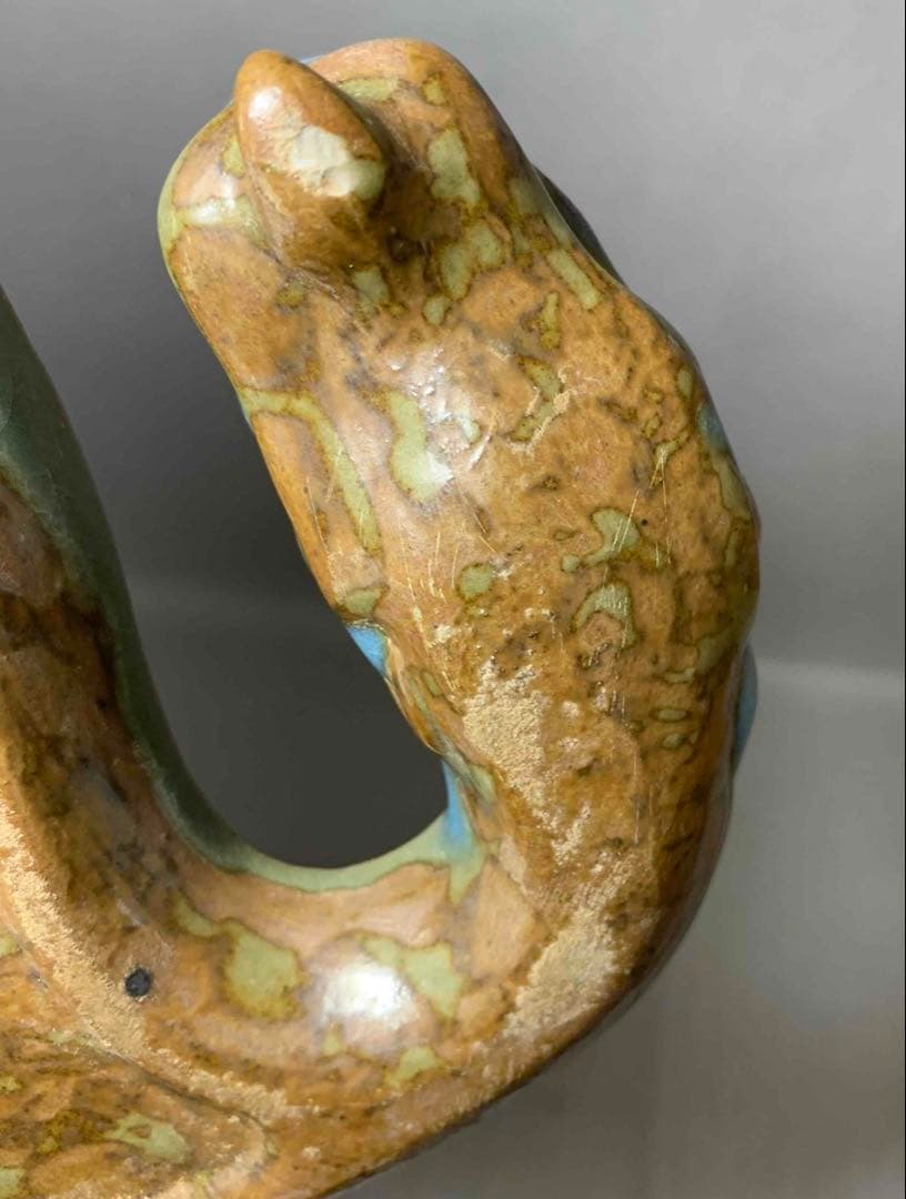 中国 鈞窯写　龍形皿（洗筆）　f2250403