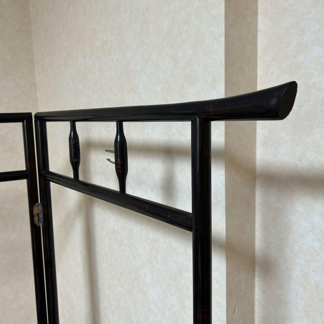 pinklokelani60様 衣桁 着物掛け 衣紋掛け 折り畳み インテリア