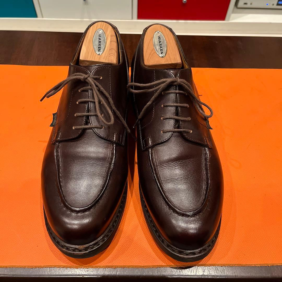 パラブーツ Uチップ シャンボード ダークブラウン UK9.5 paraboot