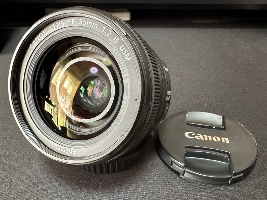 最終値下げ Canon EF35mm F2 IS USM 純正フード・箱付き