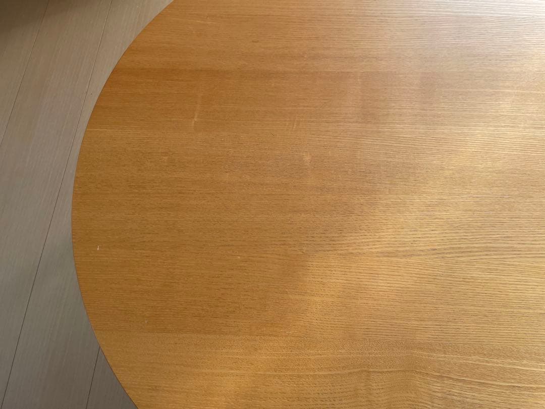 ナチュラルウッド 楕円形木製テーブル　中古品