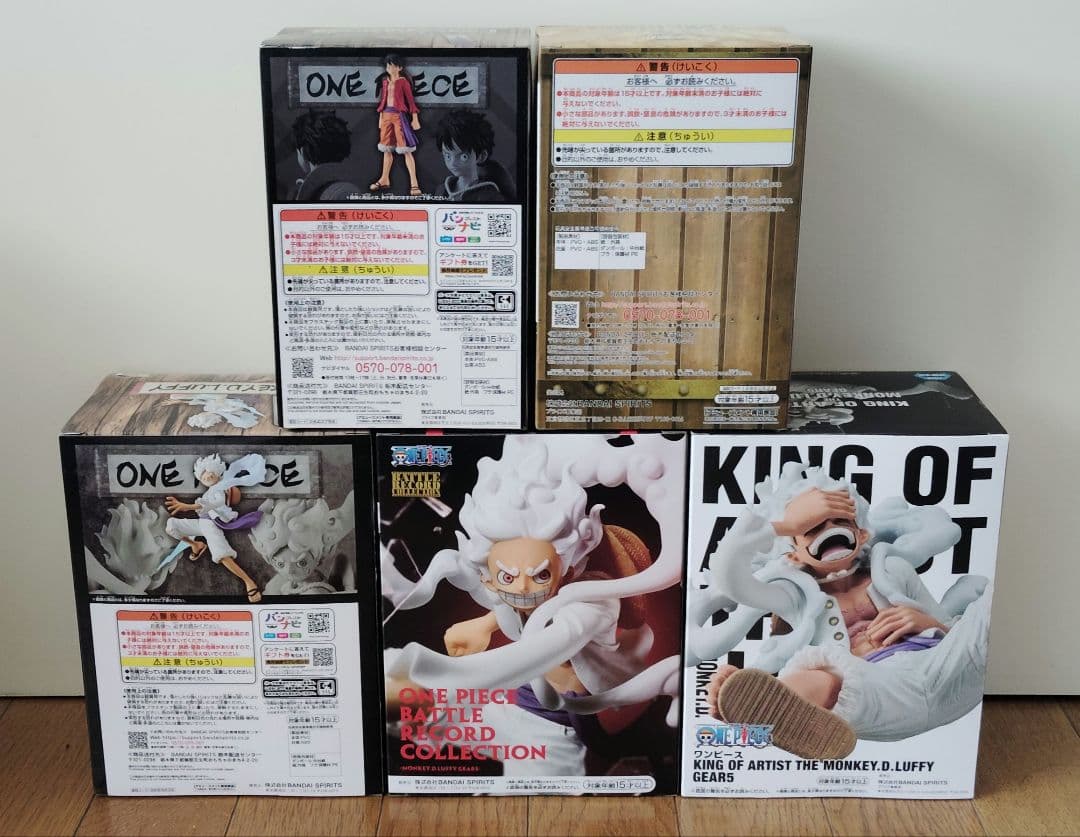 即日発送❗【新品・未開封品】ワンピース ルフィ フィギュア ５点セット