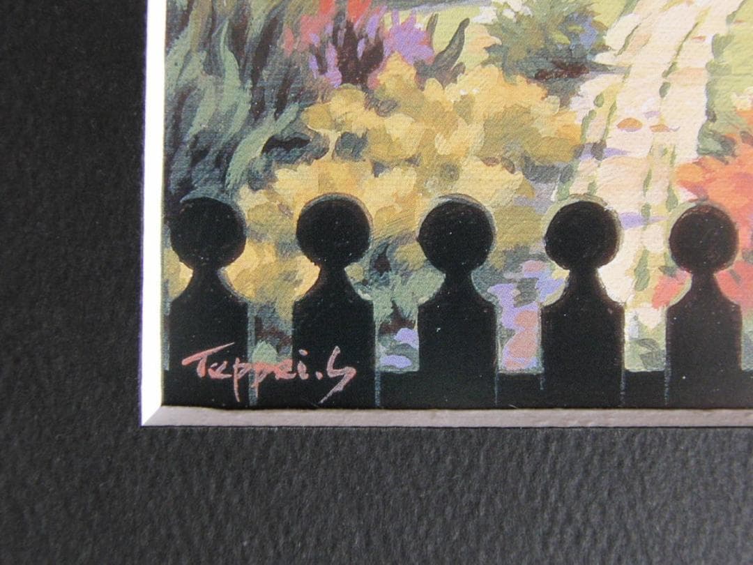 笹倉鉄平、【ヘルフスト】、希少な額装用画集より、状態良好、新品額装付