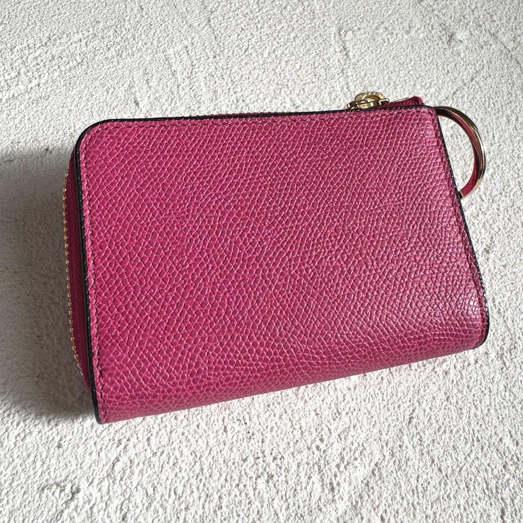 Valextra ヴァレクストラ ジップキーホルダー キーリング ピンク