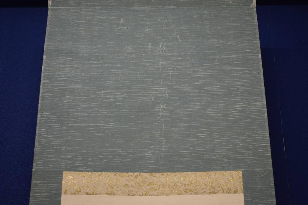 真作/小田松舟/雨天西行/人物図/布袋屋掛軸HJ-277