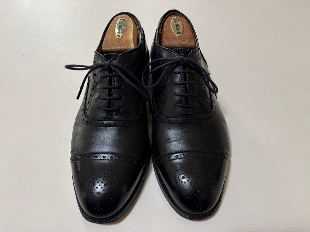 Alden オールデン ブラックカーフ セミブローグ 7.5 ジャンク品