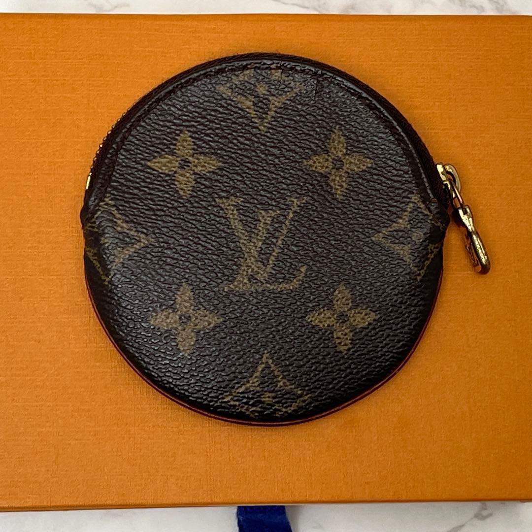 ルイヴィトン 小銭入れ ポルト モネ・ロン ケース ブラウン