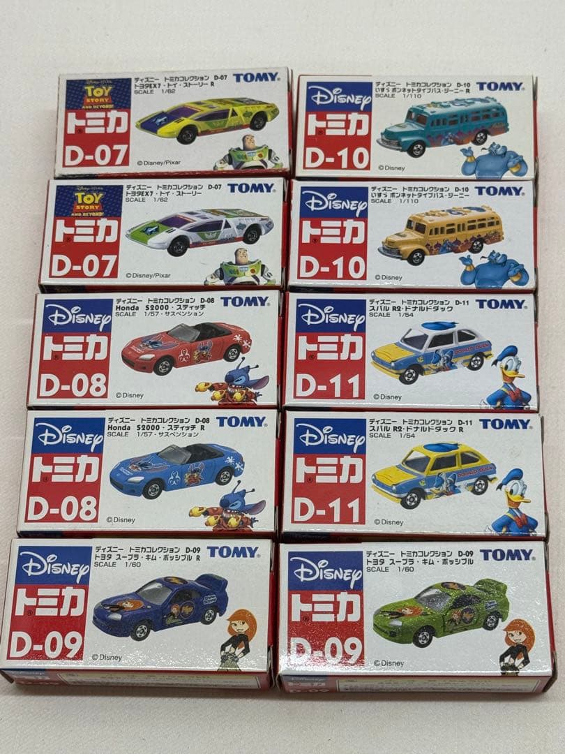 新品　トミカ　ディズニー　ミニカー　62台 まとめ売り！