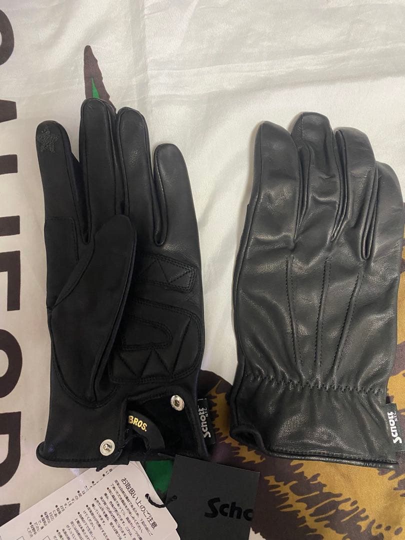 schott ショット　本革グローブ　新品　L ワンスター　レザー　スマホ対応