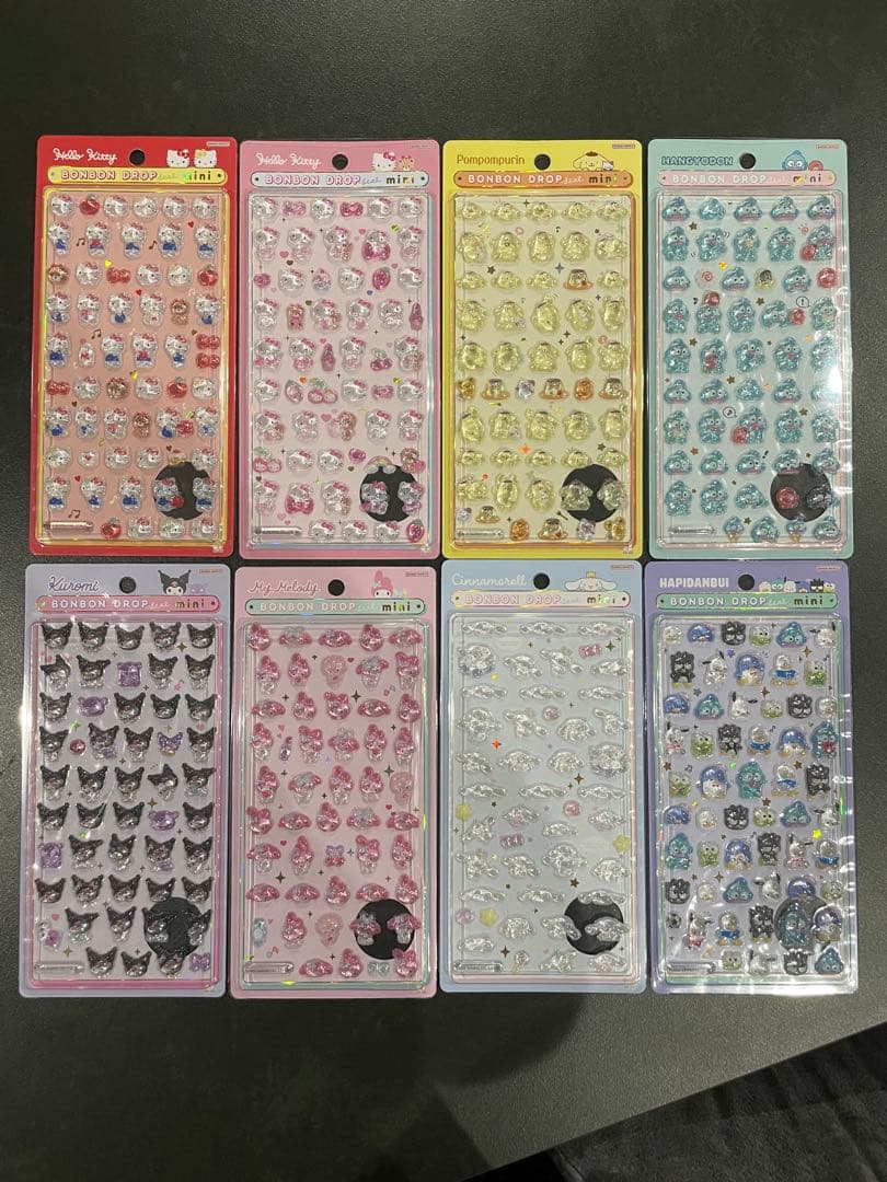 【正規品】サンリオ　ボンボンドロップシールミニ　8種コンプリート バラ売り可能