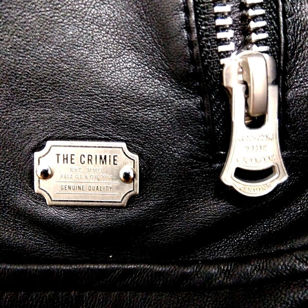 THE CRIMIE ブラックレザーシングルライダースジャケット M　美品