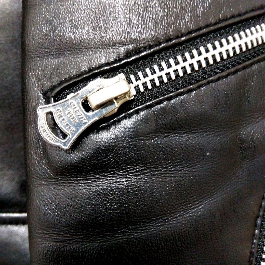 THE CRIMIE ブラックレザーシングルライダースジャケット M　美品