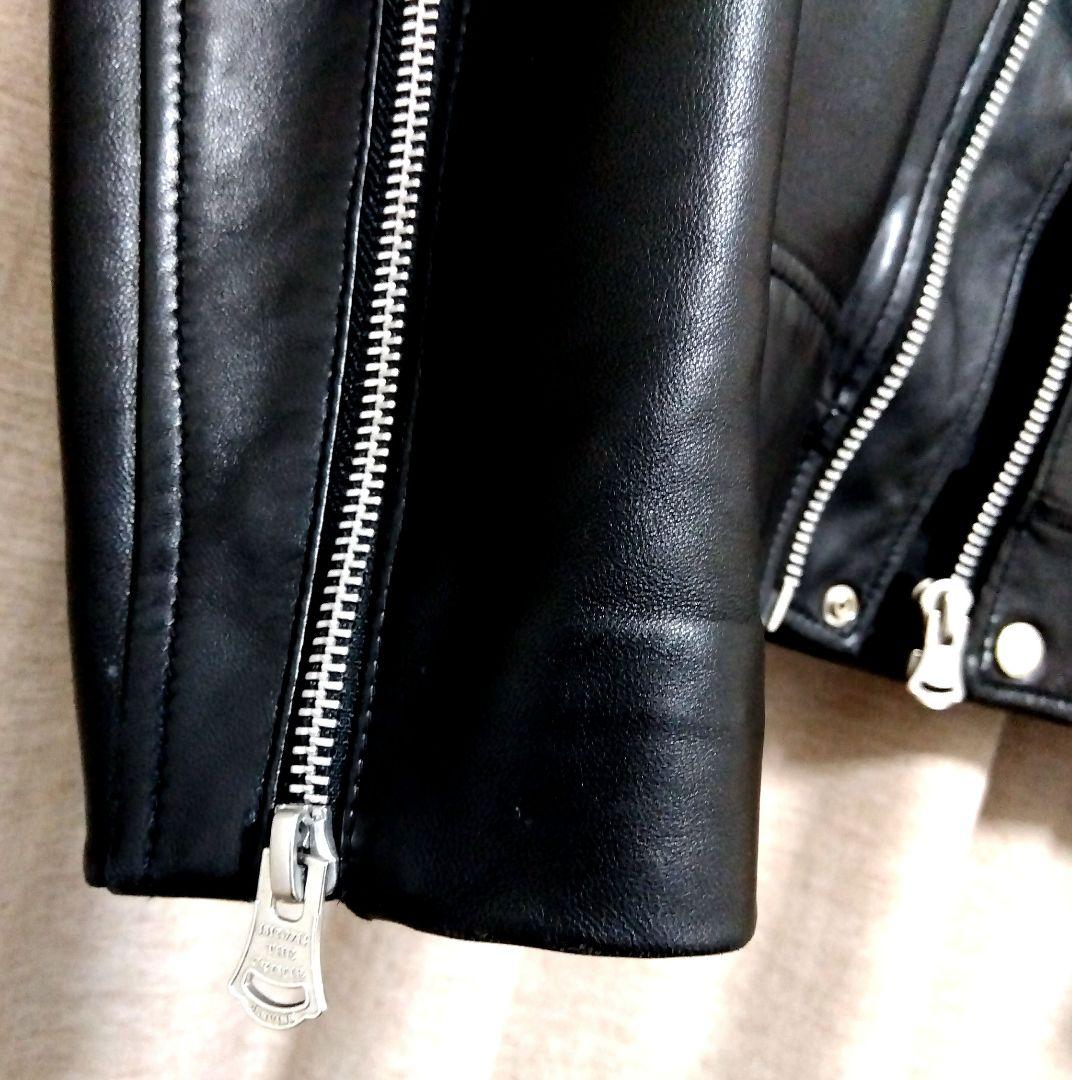 THE CRIMIE ブラックレザーシングルライダースジャケット M　美品