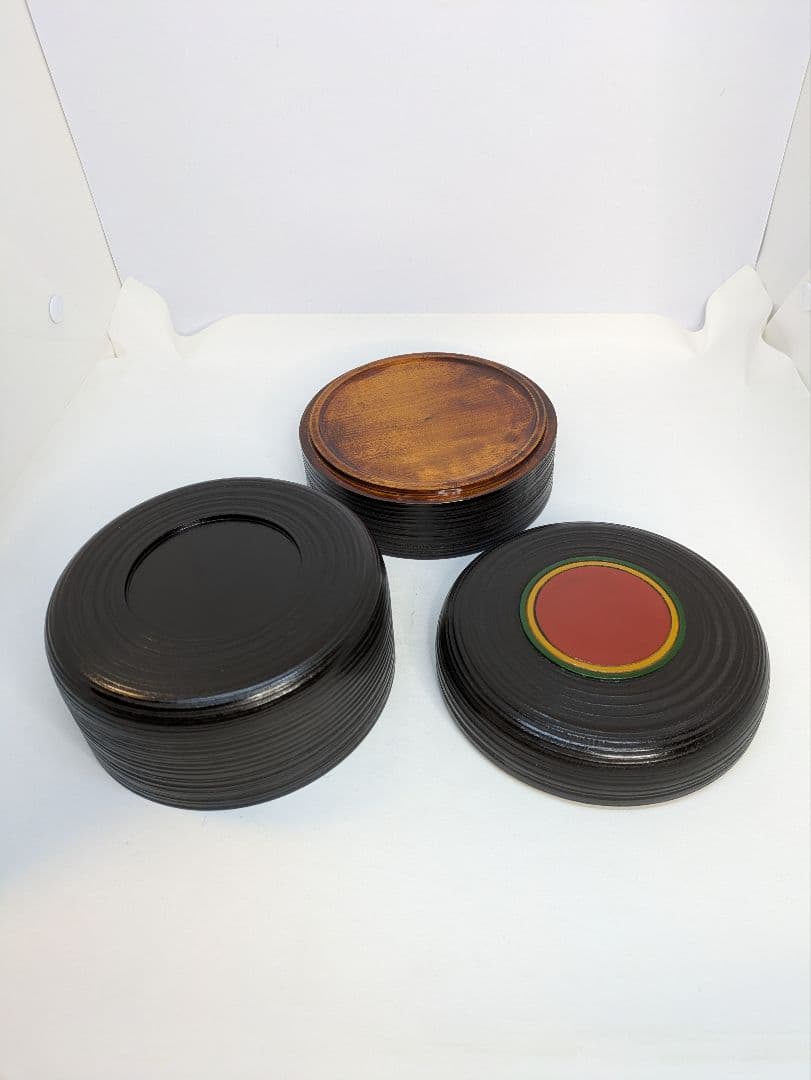 ☆ｂ633、独楽象谷丸二段重｜漆器の島安【うるわしうるし】根来塗