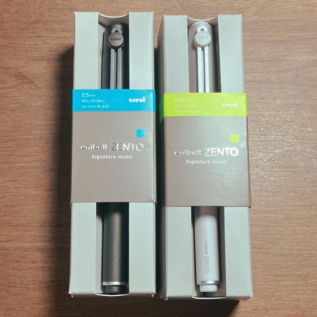 uniball ZENTO ユニボールゼント シグニチャーブラックシルバー　2本