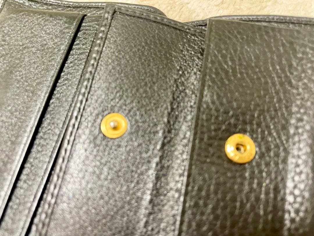 PRADA プラダ サフィアーノレザー 二つ折り財布 レディース ブラック