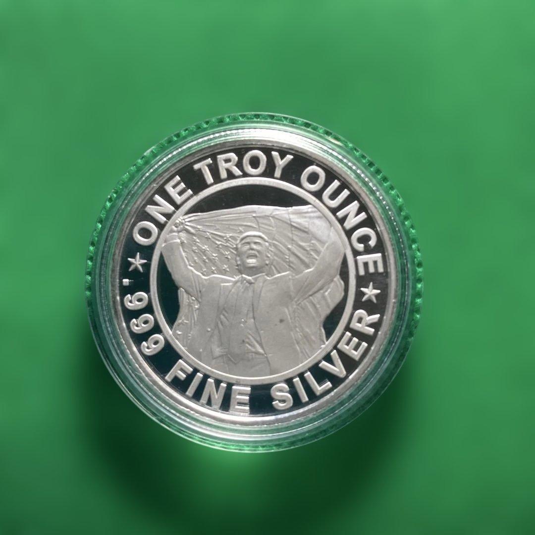 トランプ大統領 暗殺未遂事件 記念 銀貨 1オンス 純銀