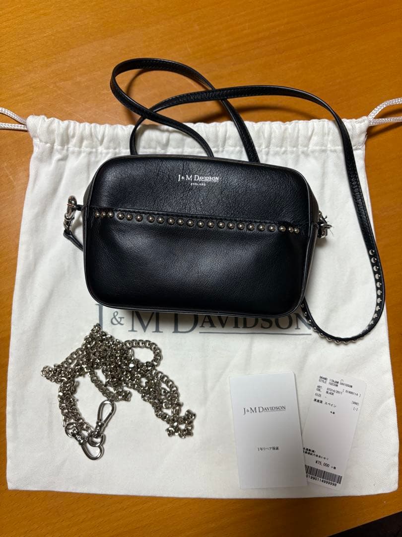 J&M DAVIDSON ショルダーバッグ チェーン ペブルミニ