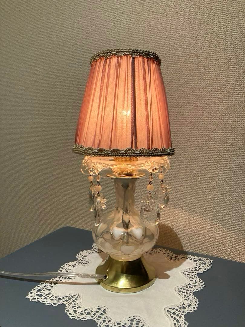 フェントン　1940年　（ハート型）　ランプスタンド　シャンデリア　シェード