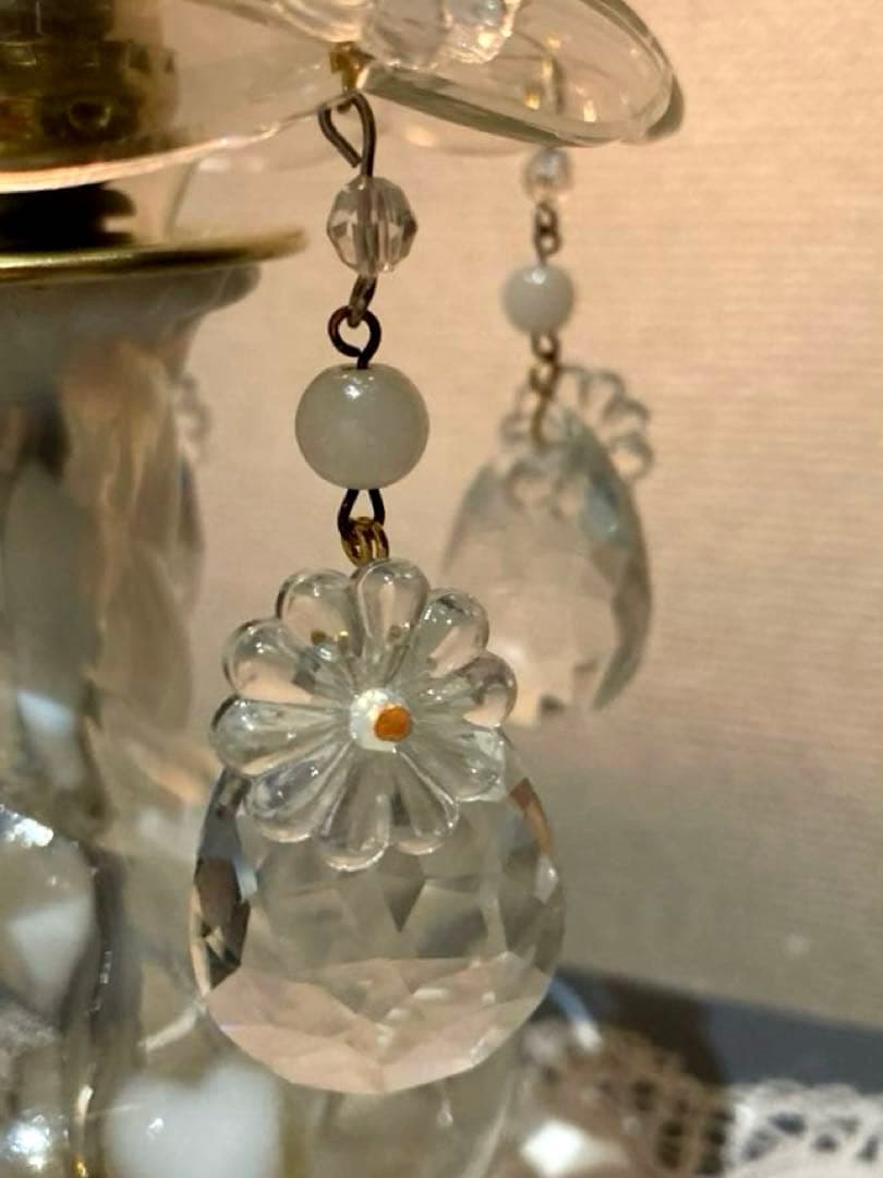 フェントン　1940年　（ハート型）　ランプスタンド　シャンデリア　シェード