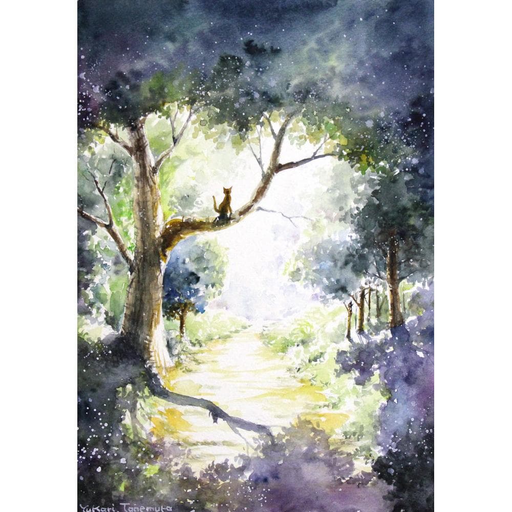 Winnieさま専用（原画）夏の日向【SMサイズ／水彩画／#2491】