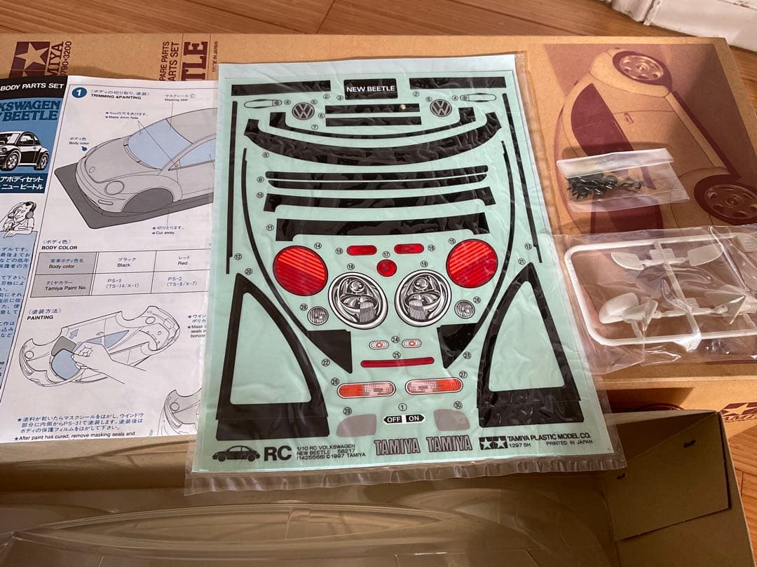 TAMIYA VOLKSWAGEN NEW BEETLE ボディパーツセット