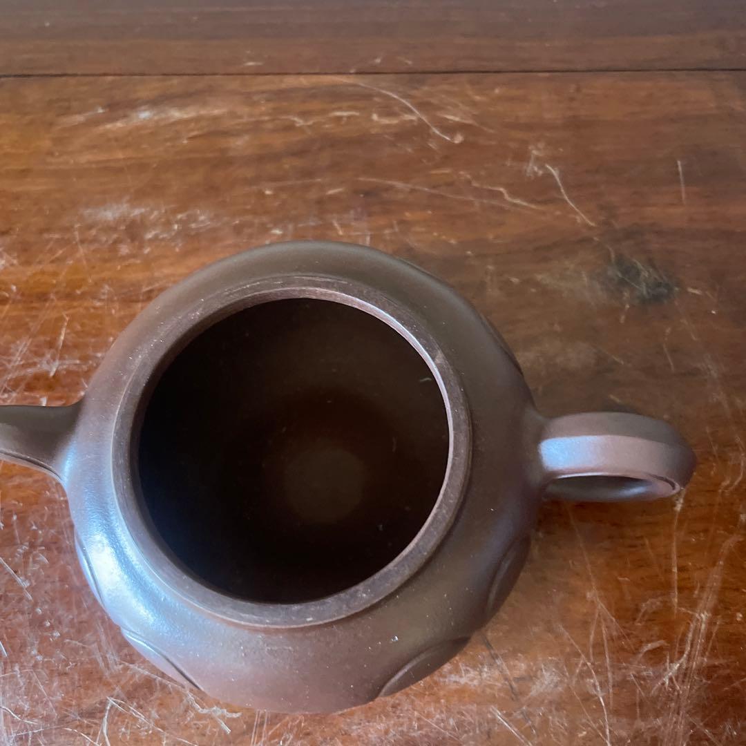 紫砂壶 宜興紫砂壺 祥雲紋　在銘　名家曹碗芬