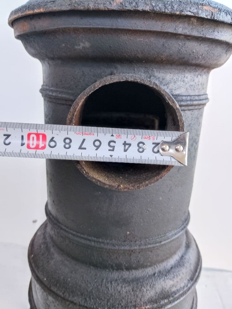 ストーブ フランス　鋳物 鉄製 シャビー レトロ ヴィンテージ(よ87)