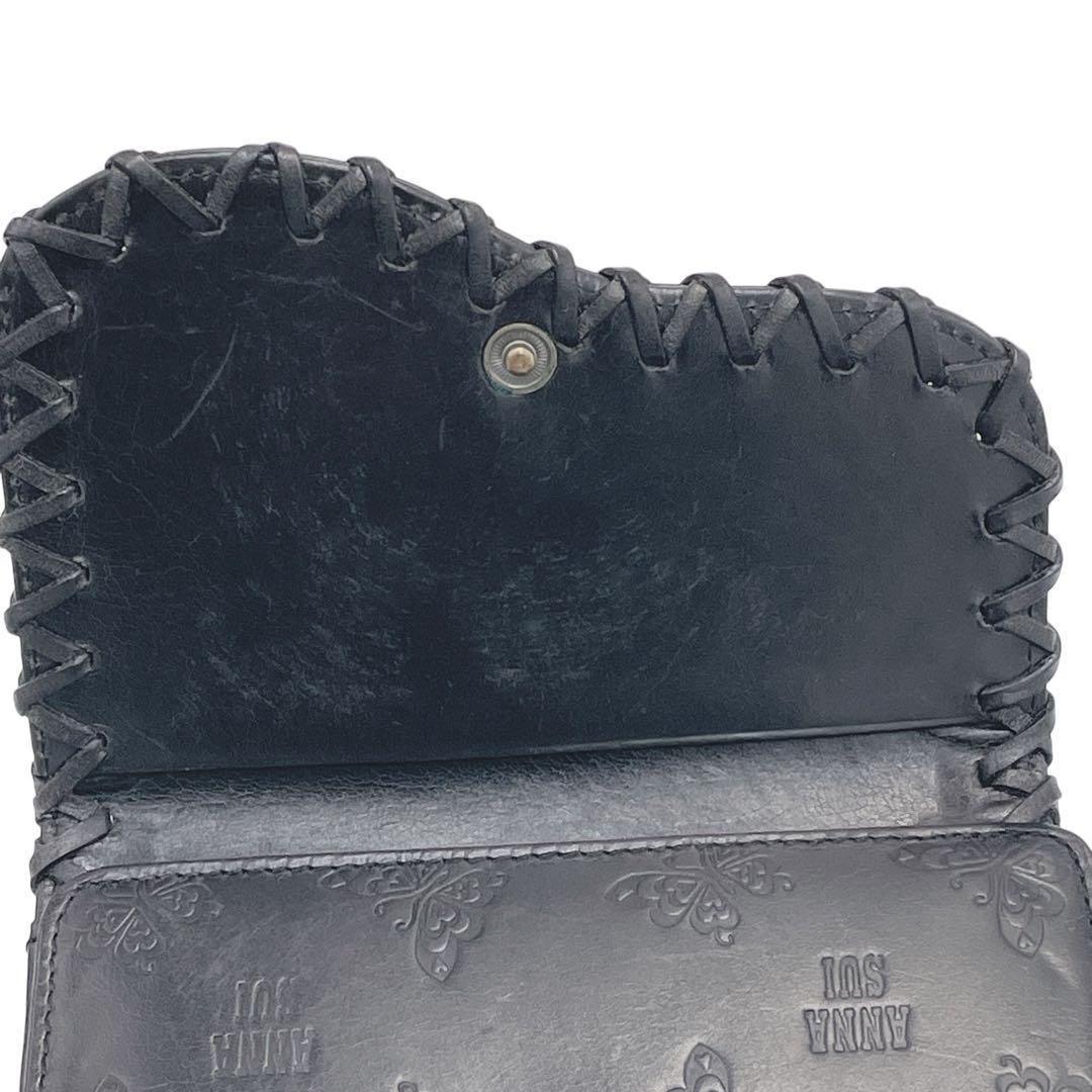 【廃盤品】ANNA SUI アンジェリーナ がま口 折り財布 バタフライ