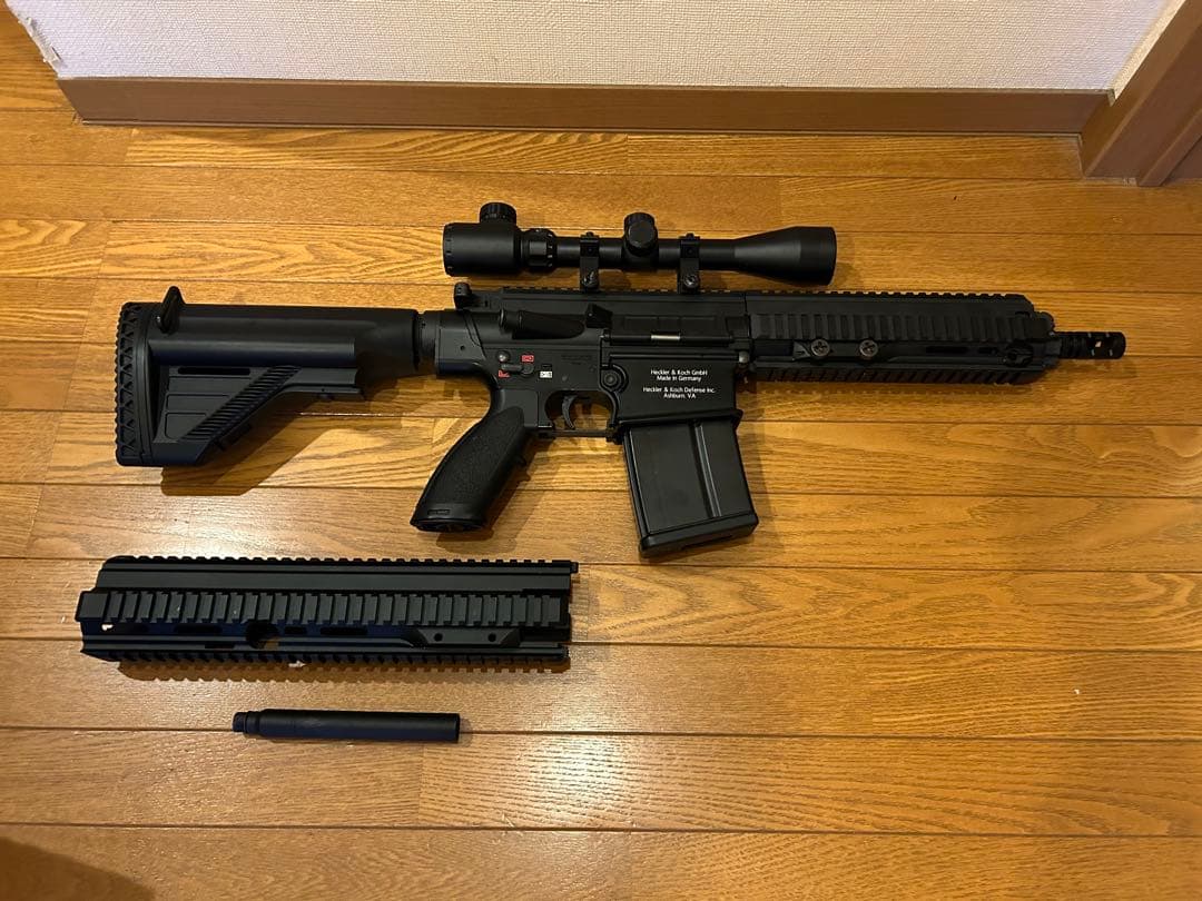 HK 417 D ハンドガード2種類メカボックス整備、精密バレル、刻印追加