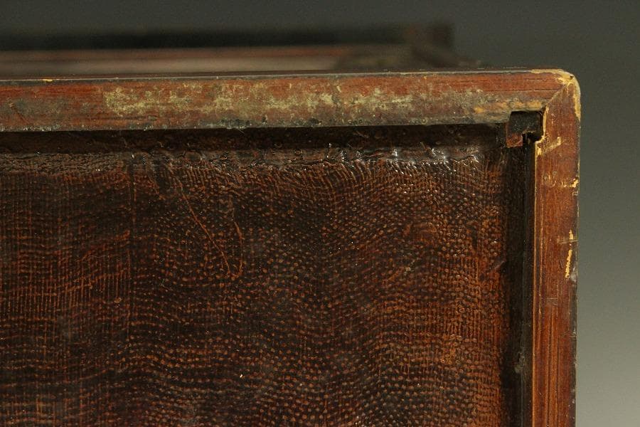 茶道具 楼閣山水人物蒔絵 時代 器局 煎茶 棚(A262)