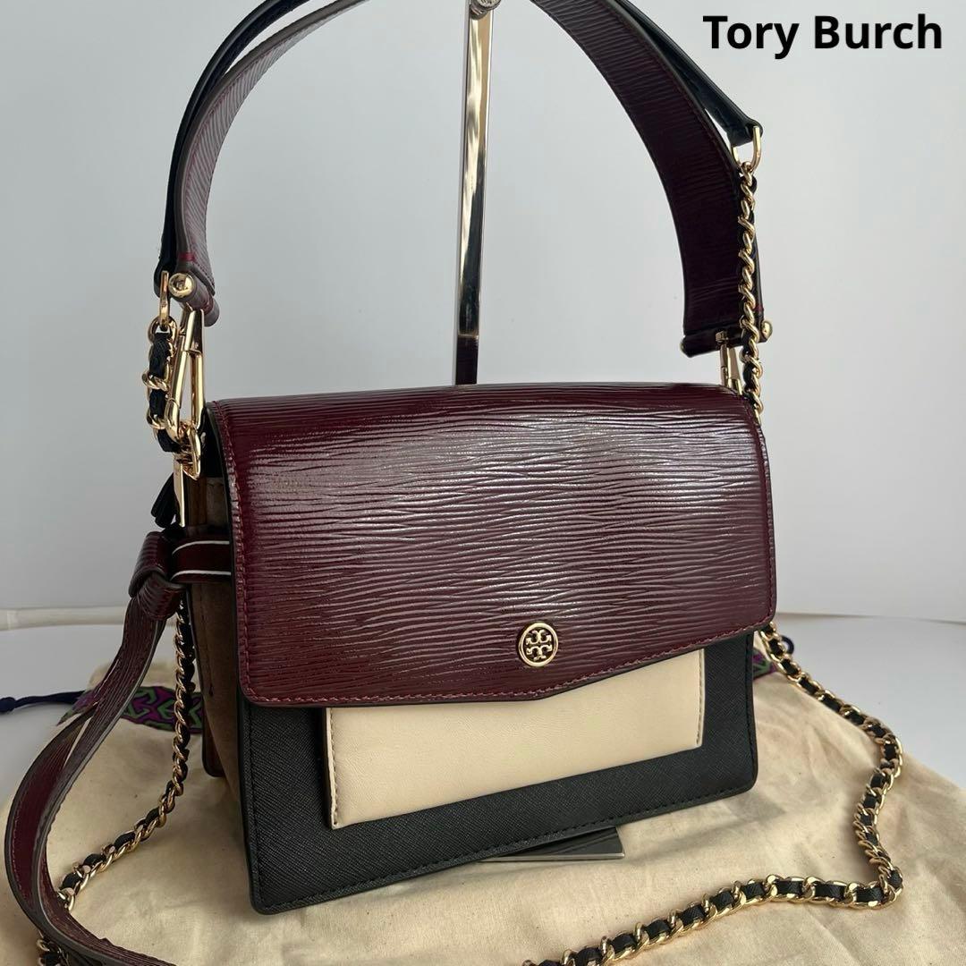 ✨未使用保管✨　Tory Burch ショルダーバッグ　レザー　パテント