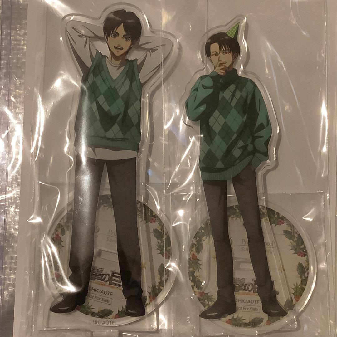 進撃の巨人　プリンスホテル　イケプリ　アクリルスタンド　エレン　リヴァイ