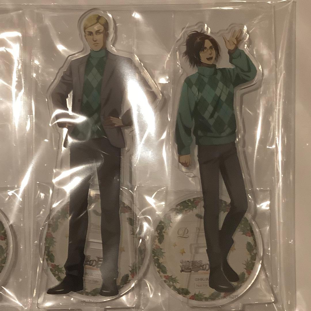 進撃の巨人　プリンスホテル　イケプリ　アクリルスタンド　エレン　リヴァイ